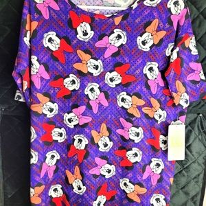Lularoe Disney Minnie Mouse Medical Shirt XXS *NEW*